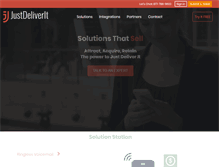 Tablet Screenshot of justdeliverit.net